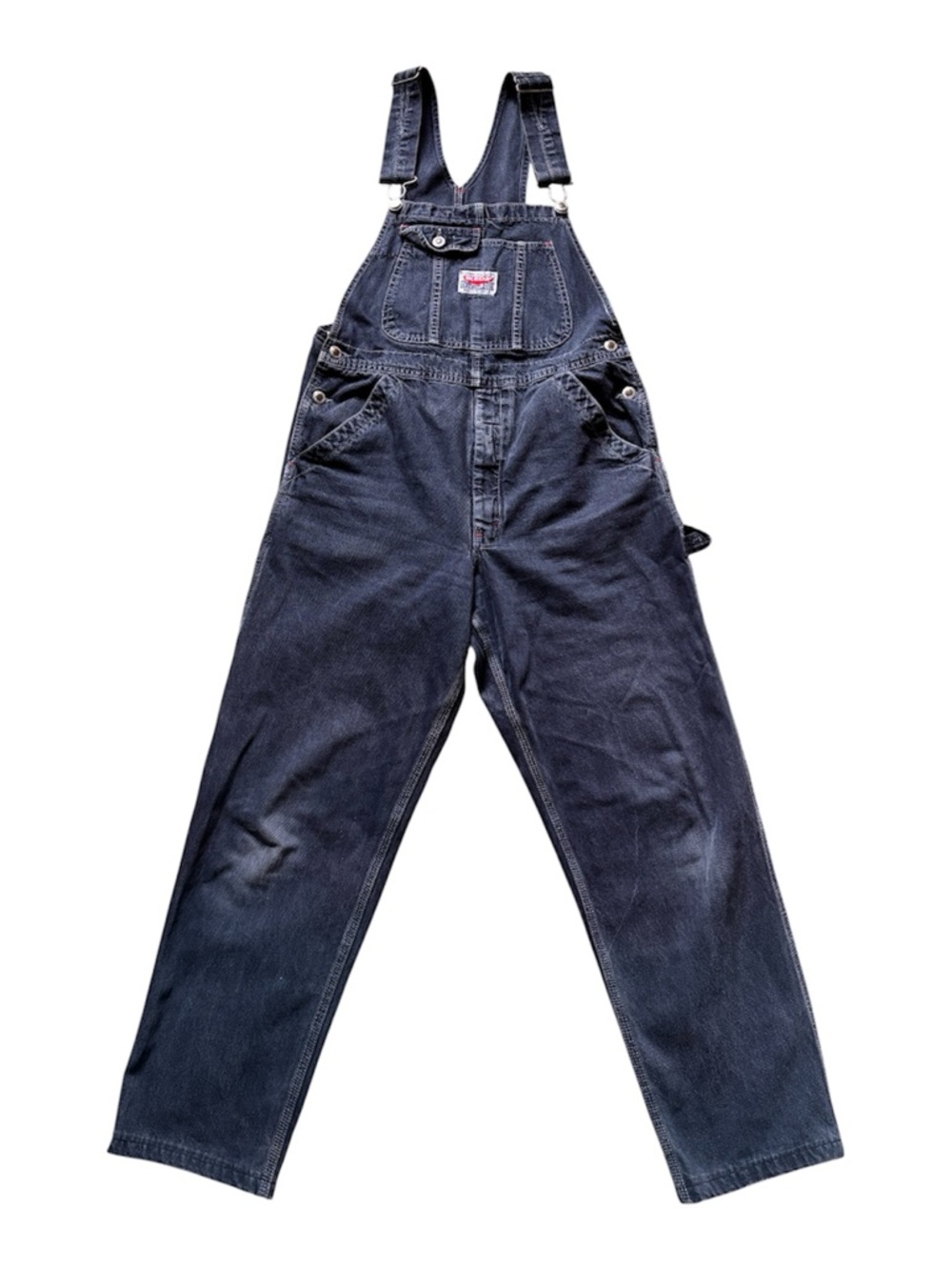 Vintage IKEDA Genuine Classic Vintage Black Denim Overalls 90s Carpenter Small